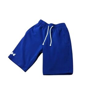 Nice Under Armour men's sweat shorts sz SM. Navy blue